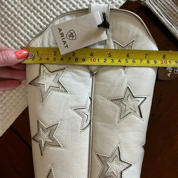 NWT Originally $350 Ariat Casanova Star X Toe Western Boot in Pearl Size 7 - Picture 13 of 13